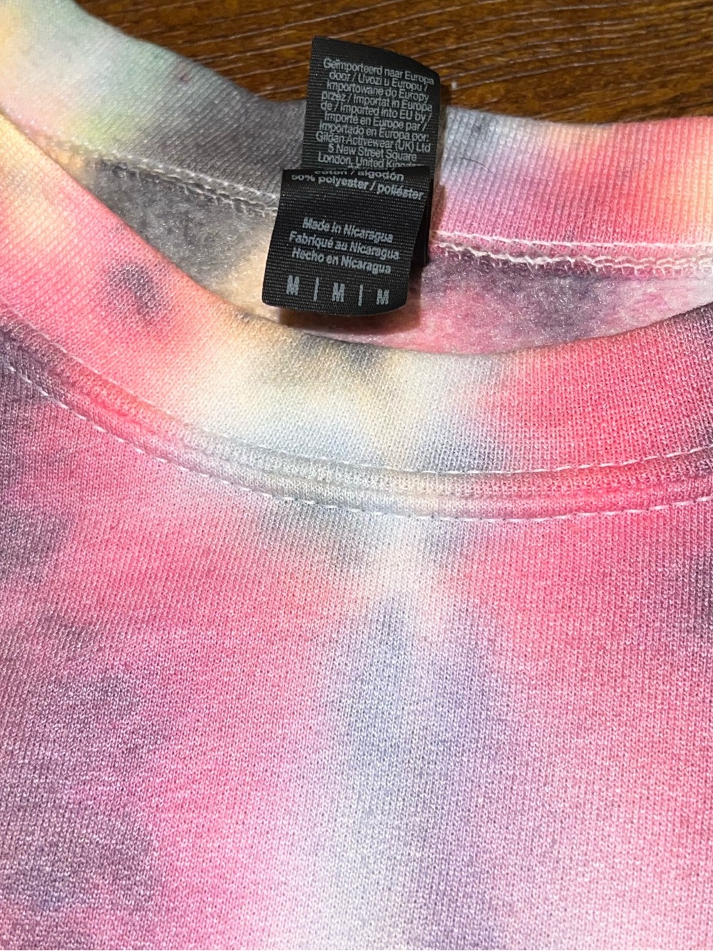 Dr Pepper Pastel Rainbow Tie Dye Graphic Fleece Crewneck Sweatshirt Y2K Size M - Picture 8 of 8